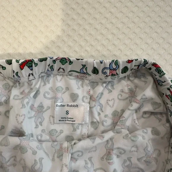 Roller Rabbit Merry Monkey Print Pajama Set - Picture 4 of 4